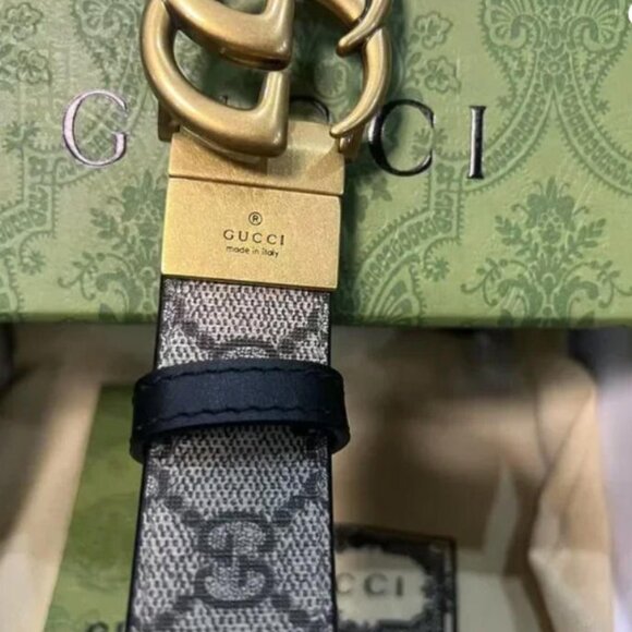 Gucci Double G Reversible Belt Sz 90cm - Picture 4 of 6
